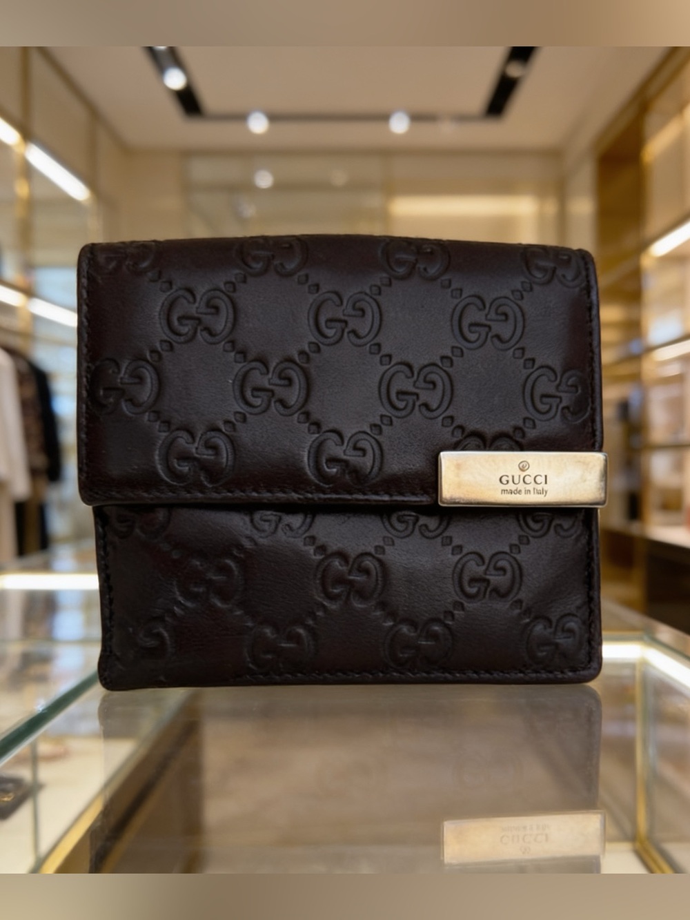 Gucci Guccissima leather wallet